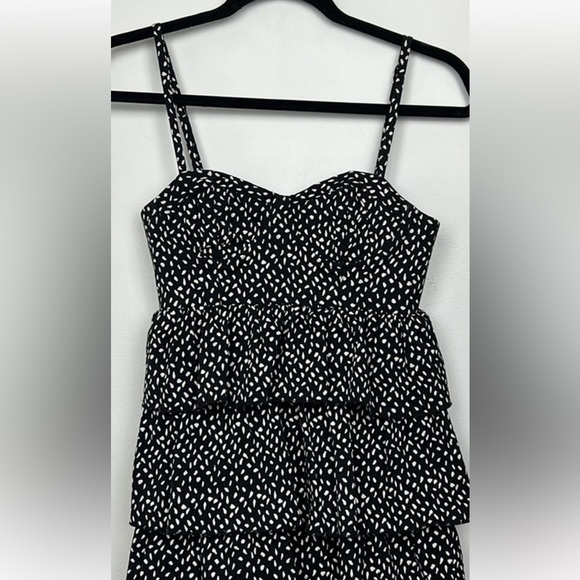 Alice & Olivia Corset Bustier Polkadot Ruffle Mini Dress Sz 0 - Picture 7 of 9